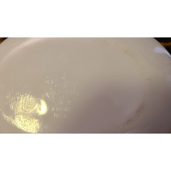 Fire King Casserole Dish Harvest Vegetable Baking 1.5 quart lid thanksgiving 433 - Picture 6 of 6